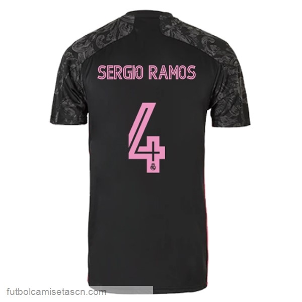 Camiseta Real Madrid 3ª NO.4 Sergio Ramos 2020/21 Negro